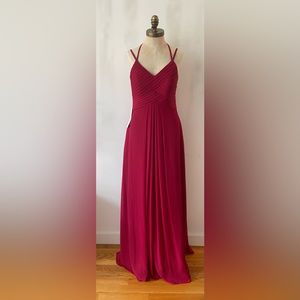 Azazie burgundy bridesmaid dress